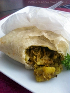 Curry Chicken & Potato Roti